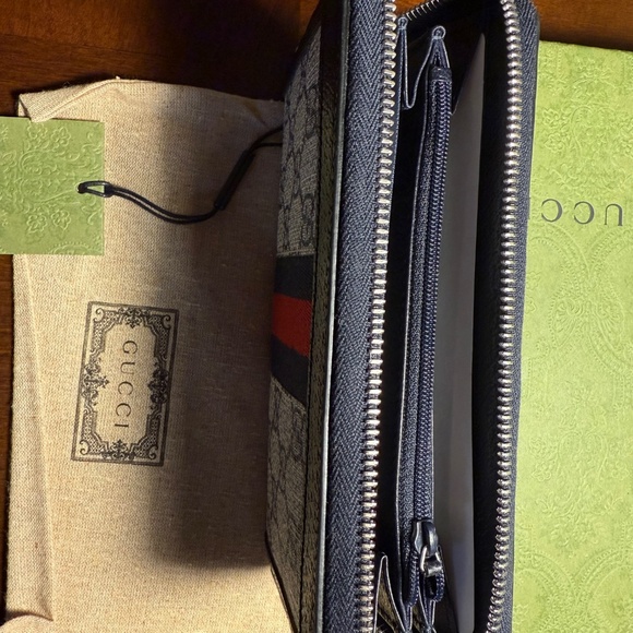 Authentic Gucci Ophidia GG Supreme Zip Wallet  Brand New w/ Tags & Box - Picture 6 of 6